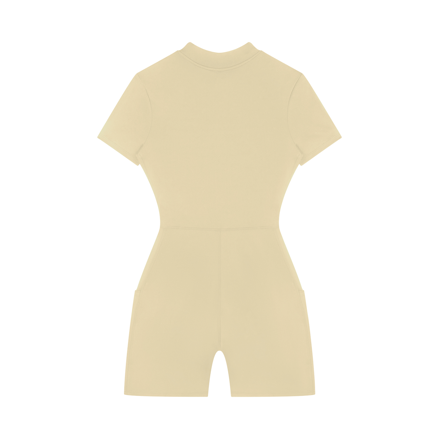 Adrienn Women's Quarter-Zip Short Sleeve Romper