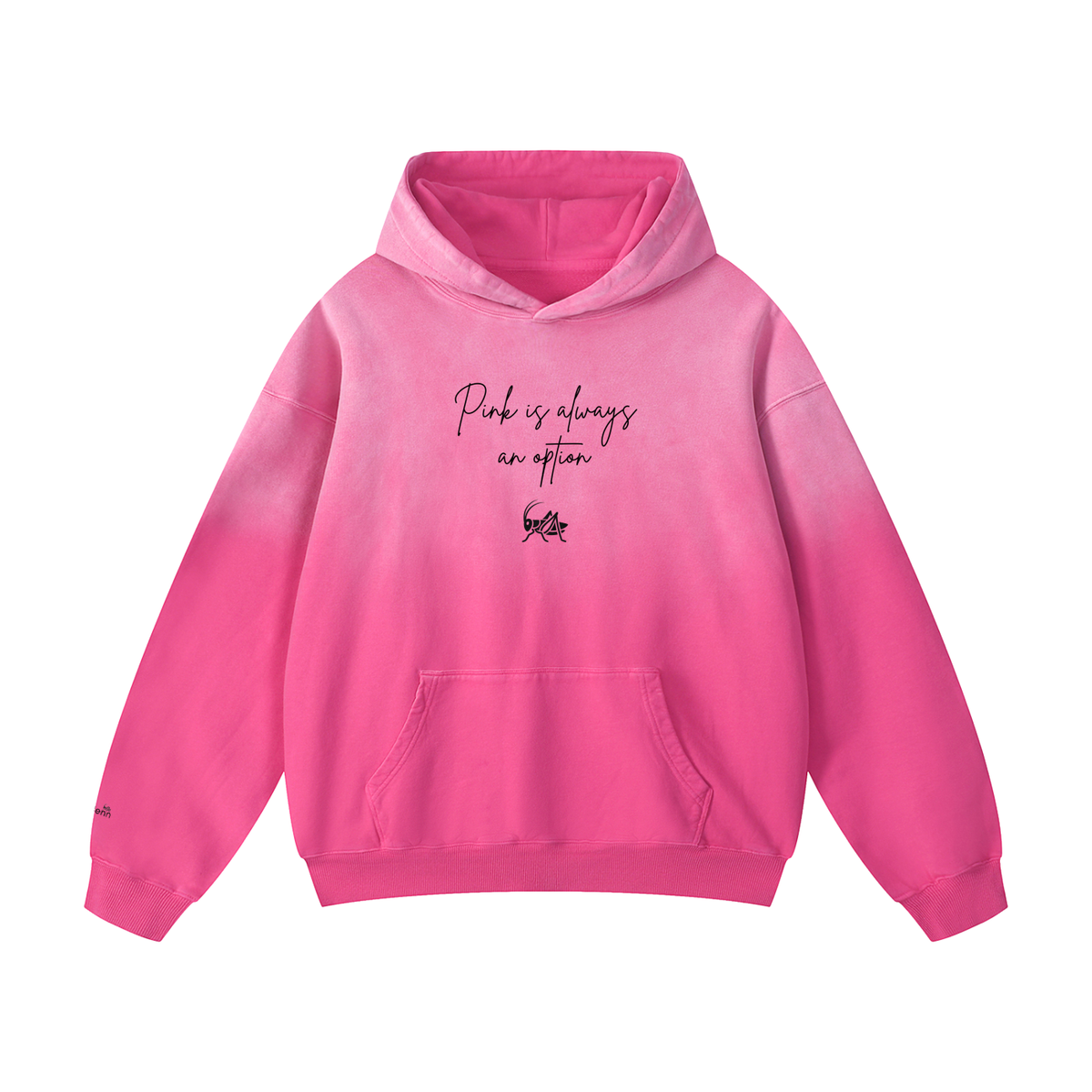 Adrienn "Pink is always an option" Heavyweight Sunfade Oversized Hoodie