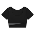 Adrienn Women's Panelled Crop Yoga T-Shirt