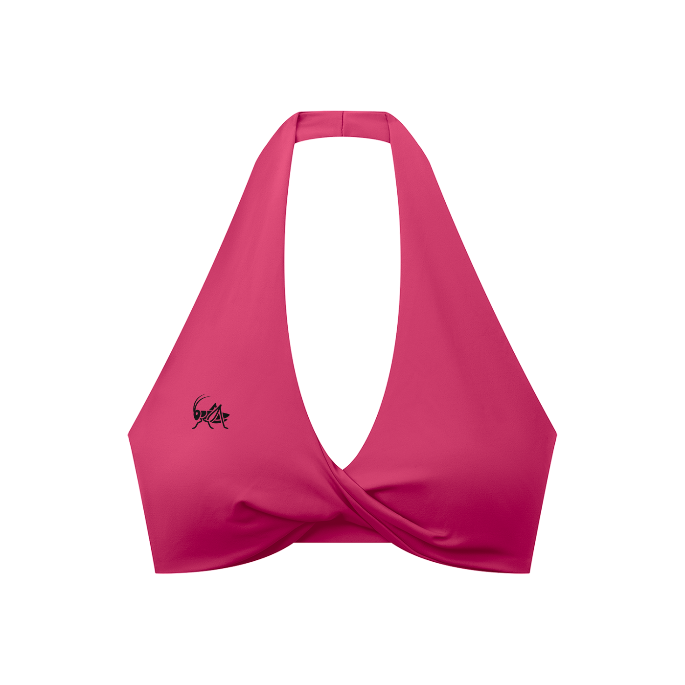Adrienn Women's Pleated Halter Sports Bra