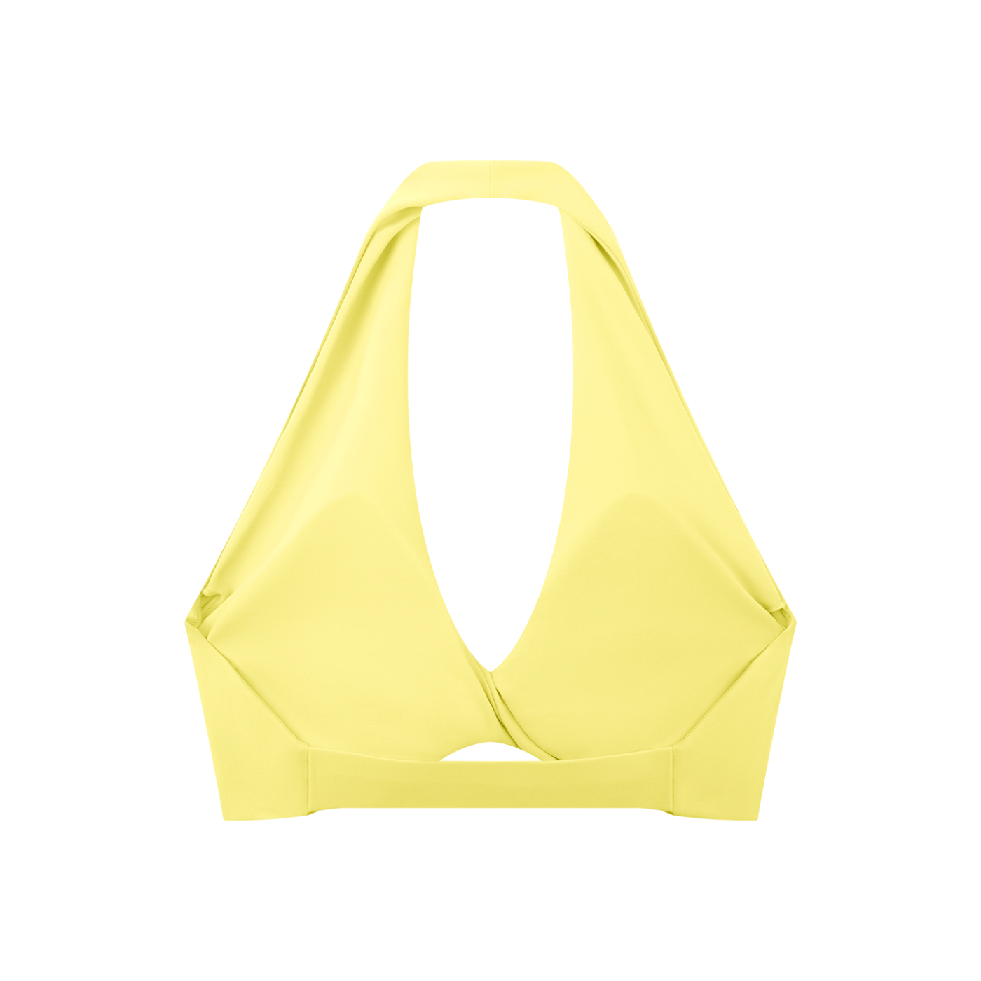 Adrienn Women's Pleated Halter Sports Bra