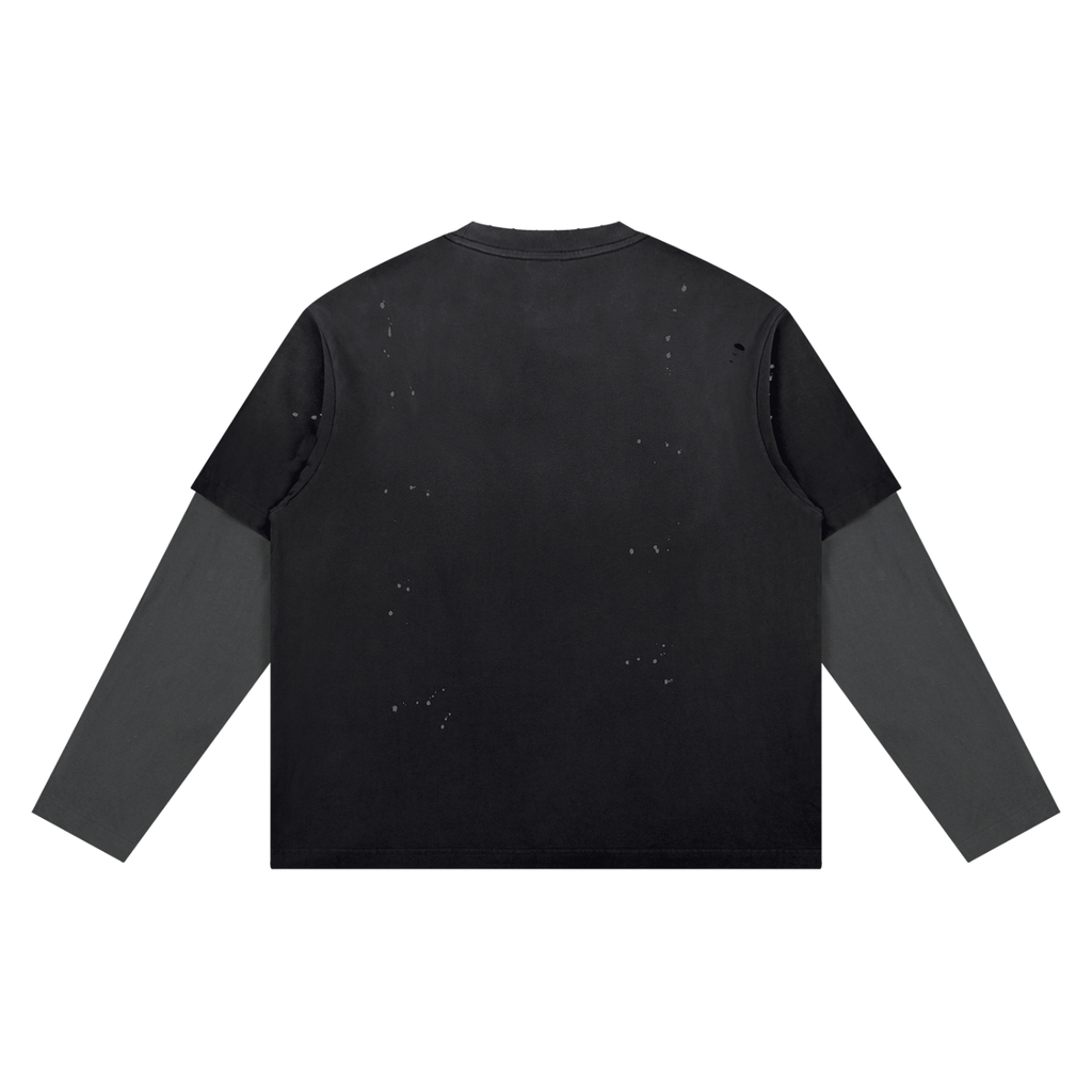 Adrienn Vintage Wash Distressed Layer T-Shirt