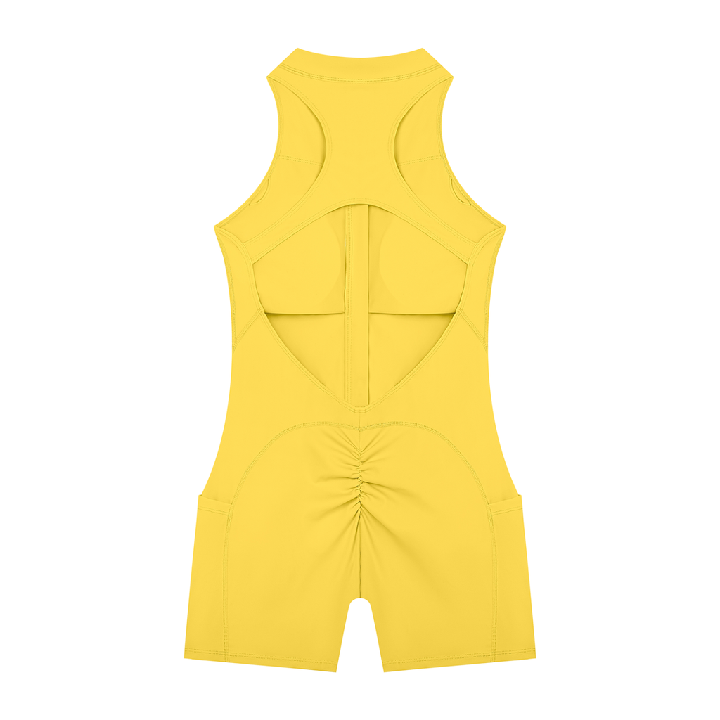 Adrienn Women’s Quarter-Zip Yoga Romper