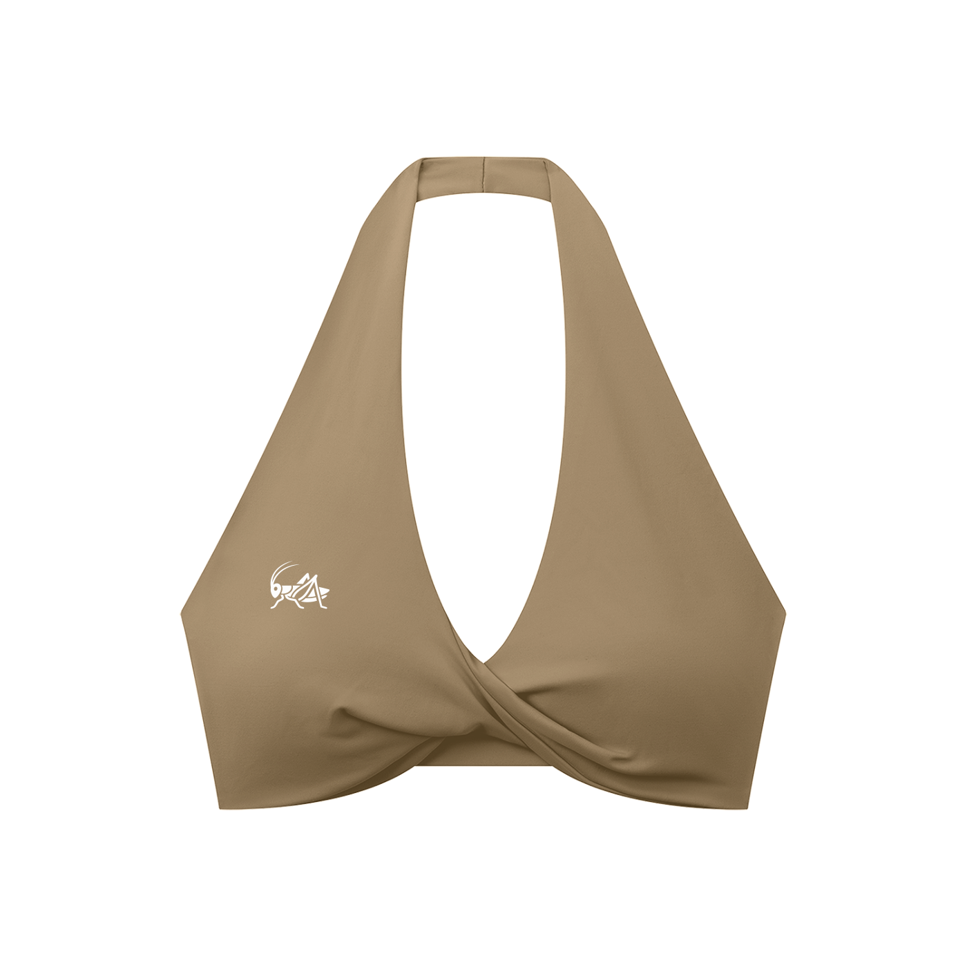Adrienn Women's Pleated Halter Sports Bra
