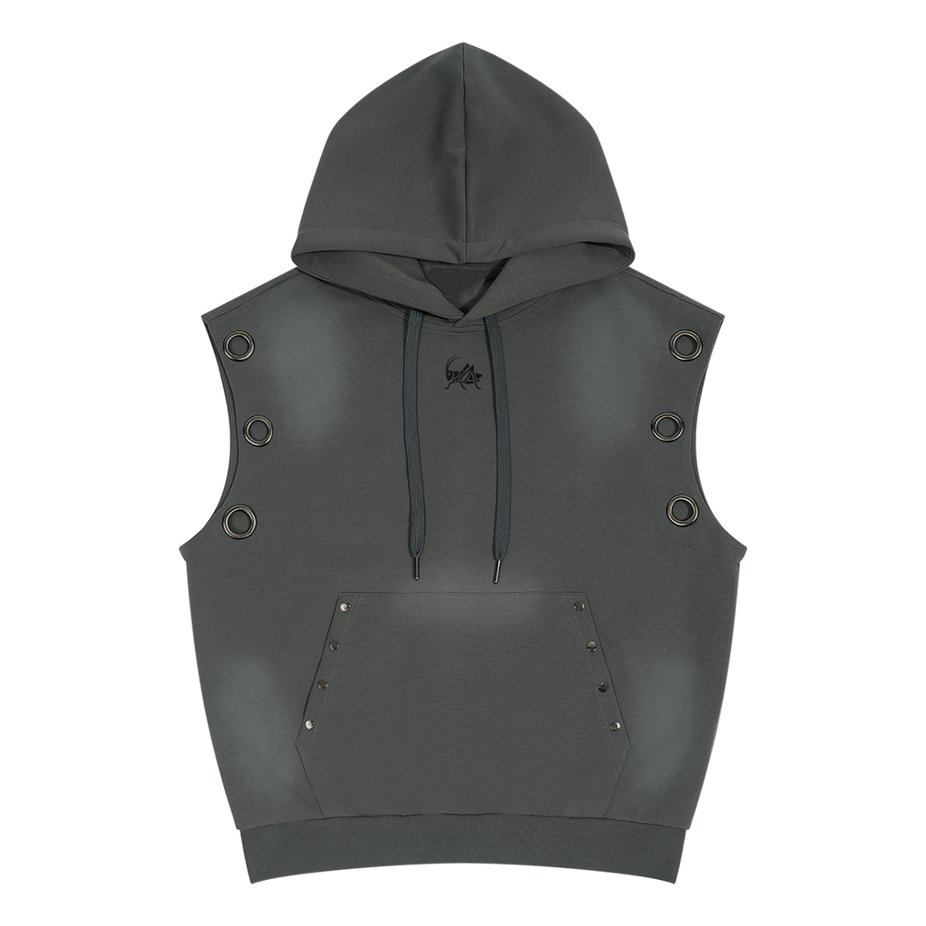 Adrienn Sun Fade Sleeveless Hoodie