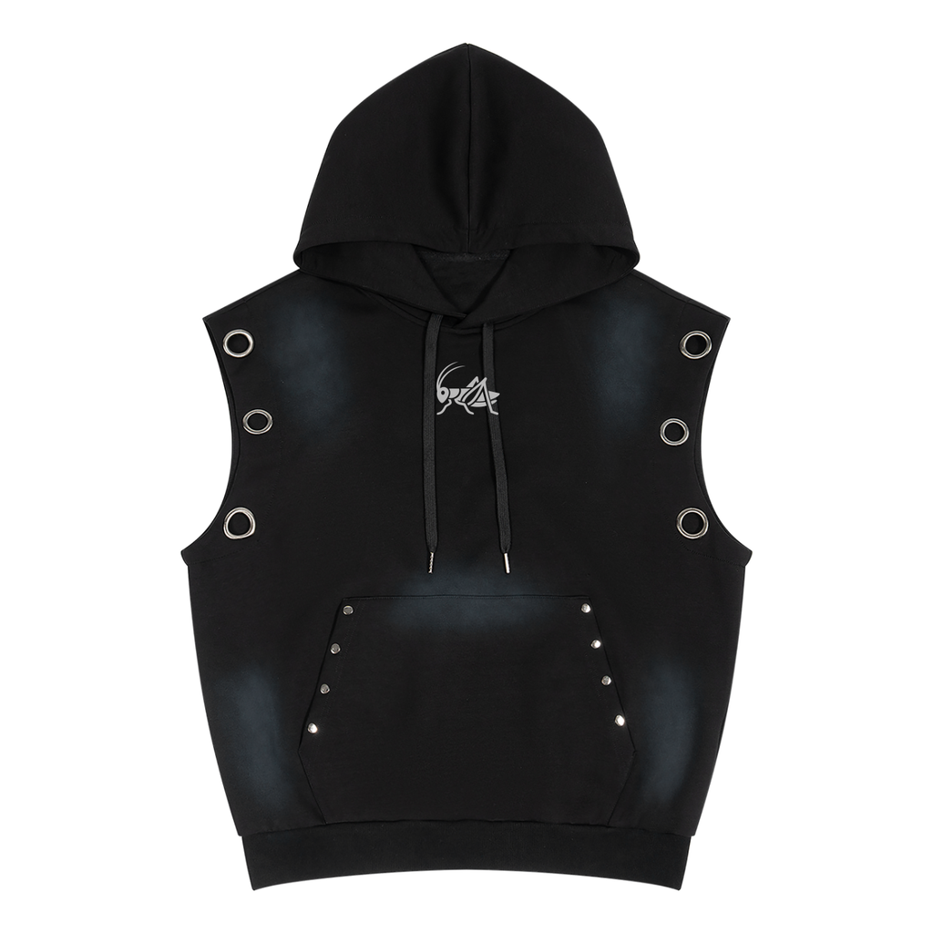 Adrienn Sun Fade Sleeveless Hoodie