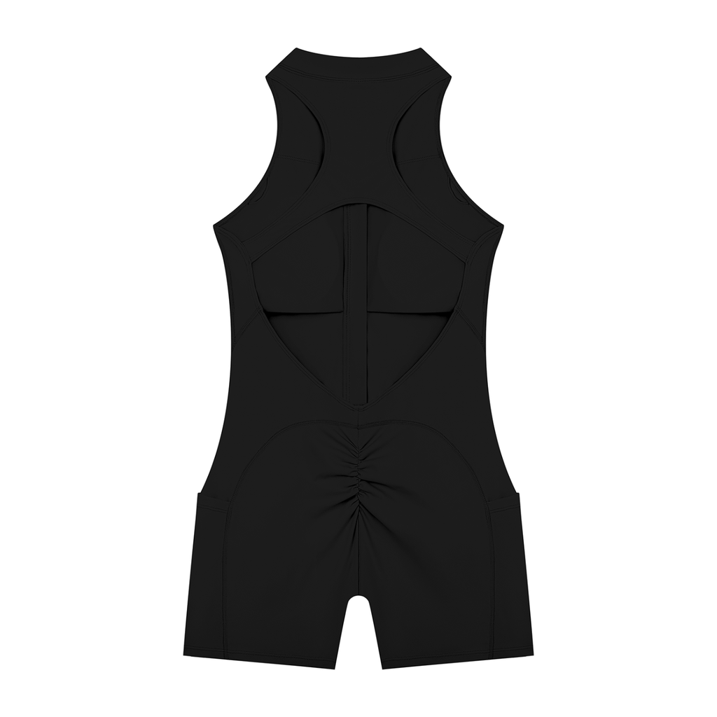 Adrienn Women’s Quarter-Zip Yoga Romper