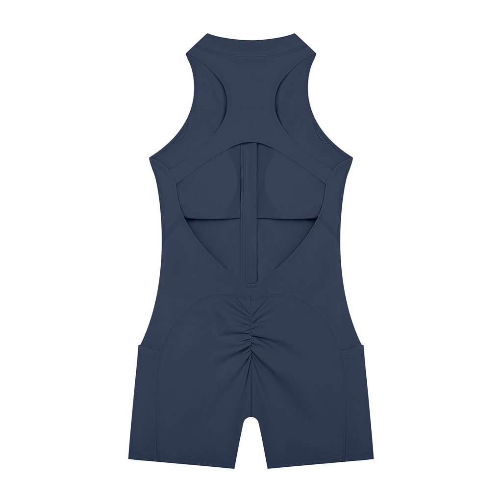Adrienn Women’s Quarter-Zip Yoga Romper