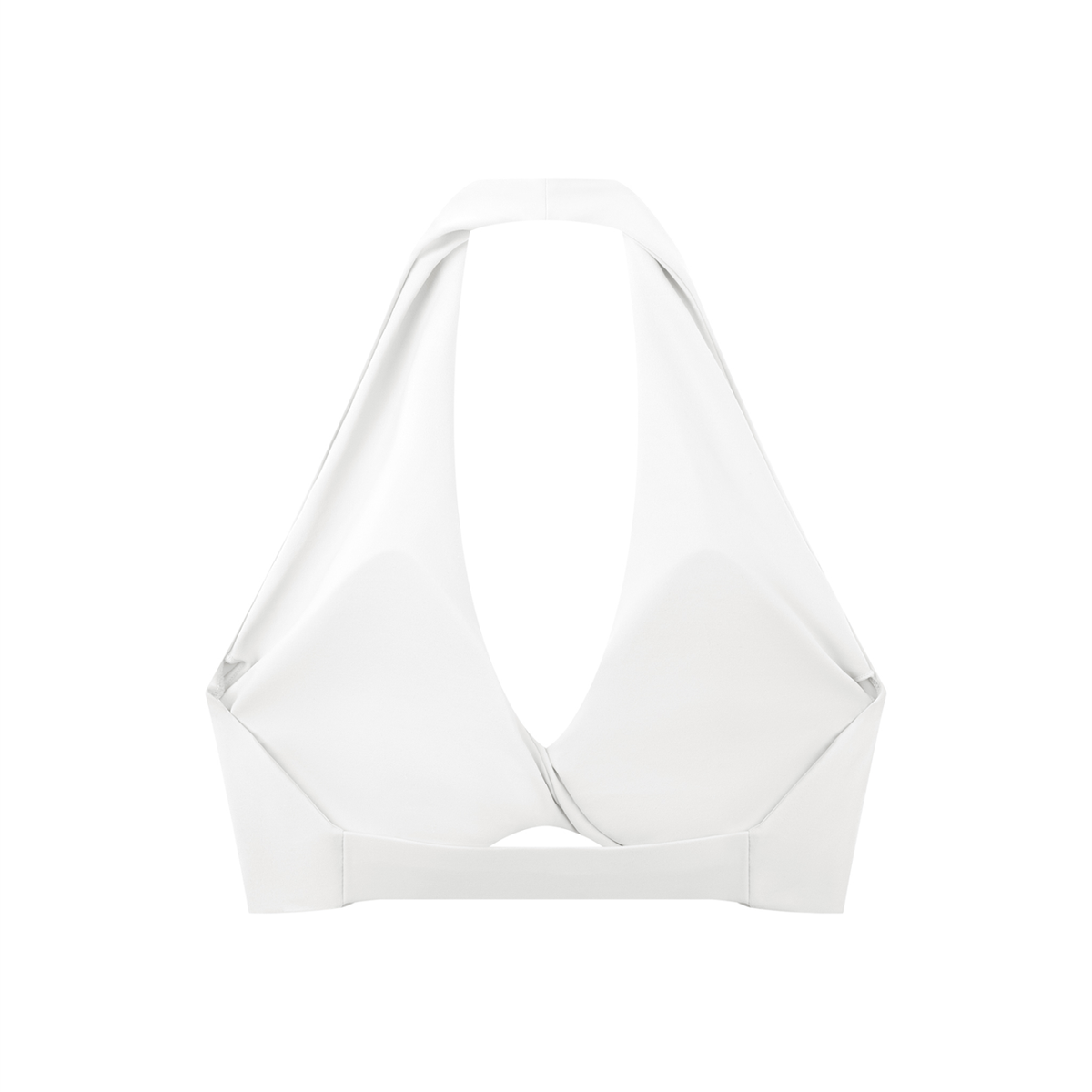 Adrienn Women's Pleated Halter Sports Bra