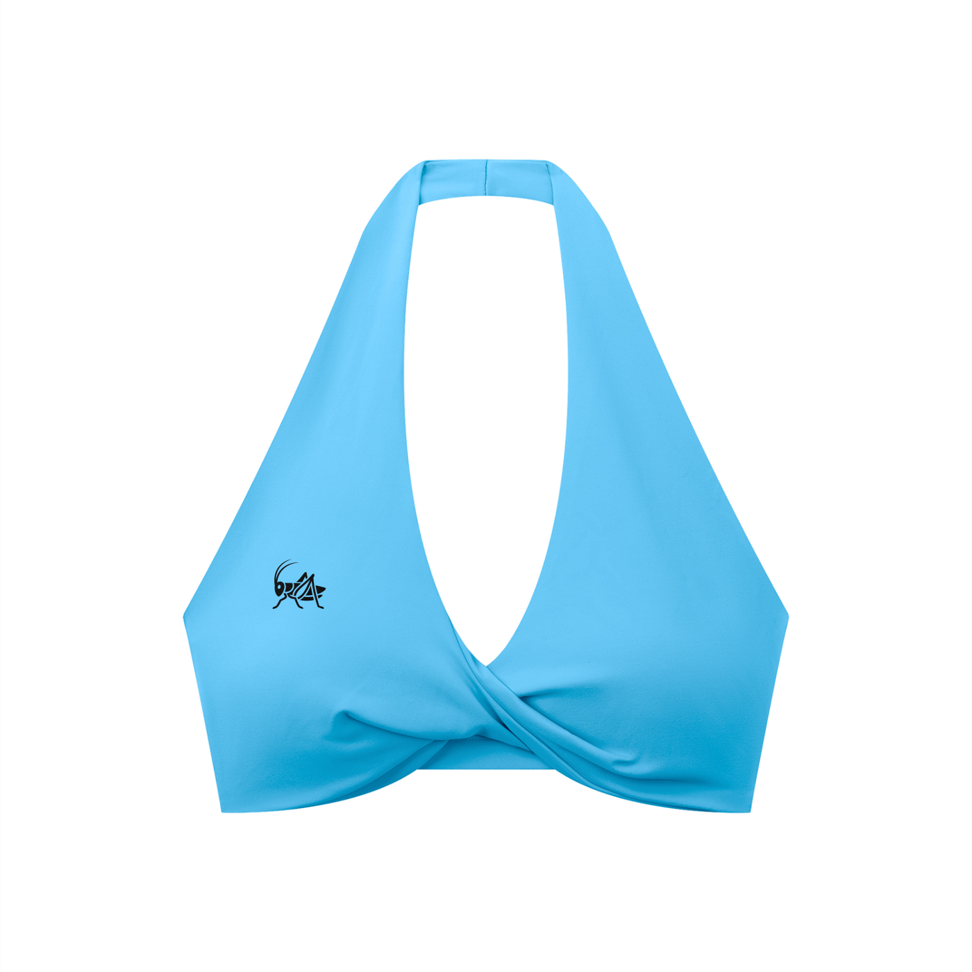Adrienn Women's Pleated Halter Sports Bra
