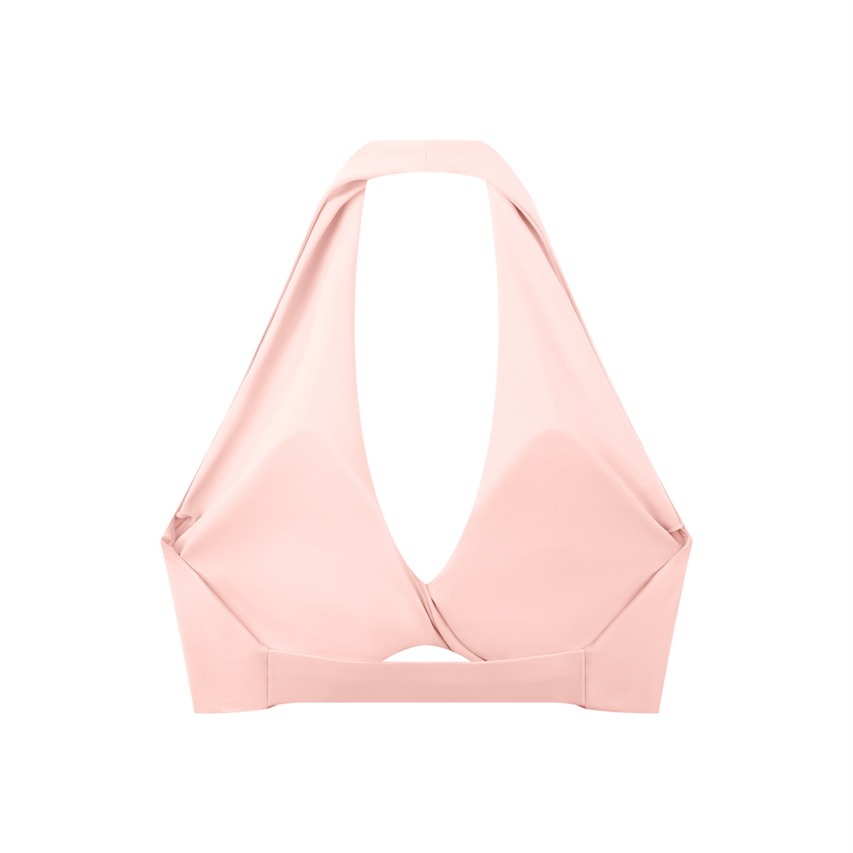 Adrienn Women's Pleated Halter Sports Bra