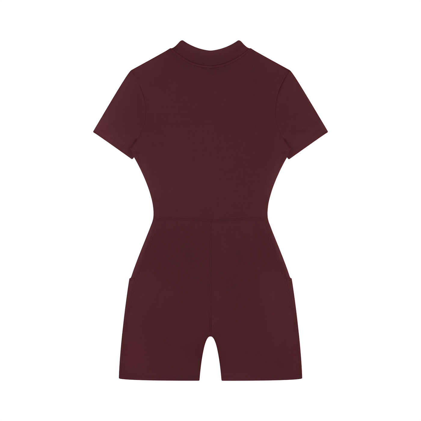 Adrienn Women's Quarter-Zip Short Sleeve Romper