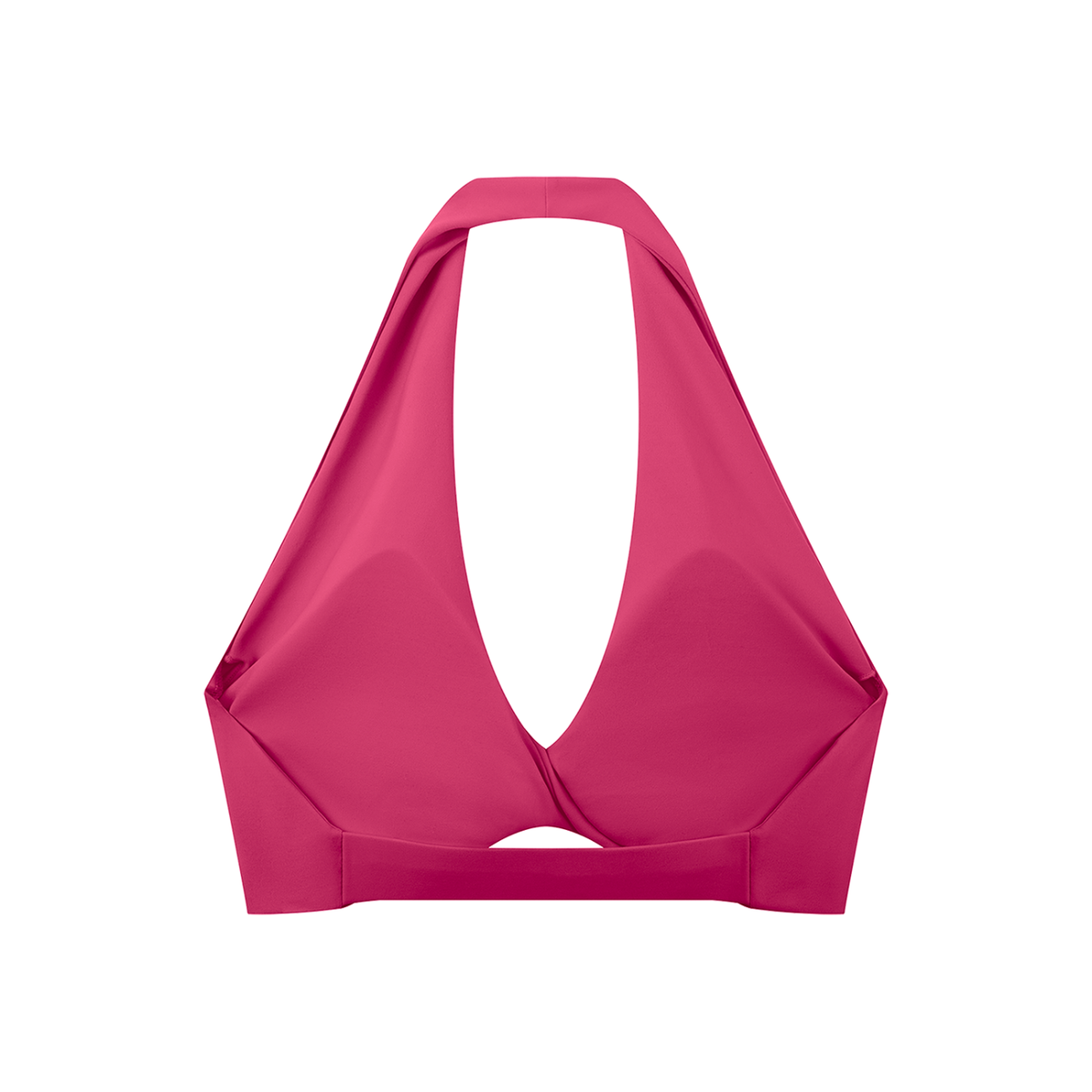 Adrienn Women's Pleated Halter Sports Bra