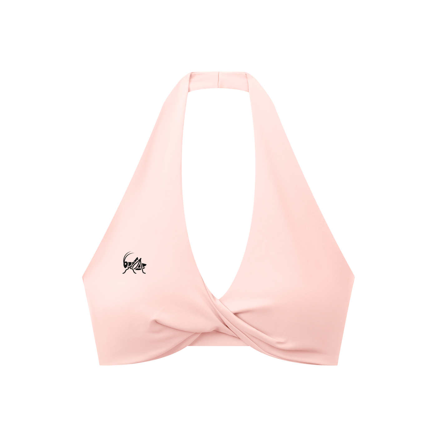 Adrienn Women's Pleated Halter Sports Bra