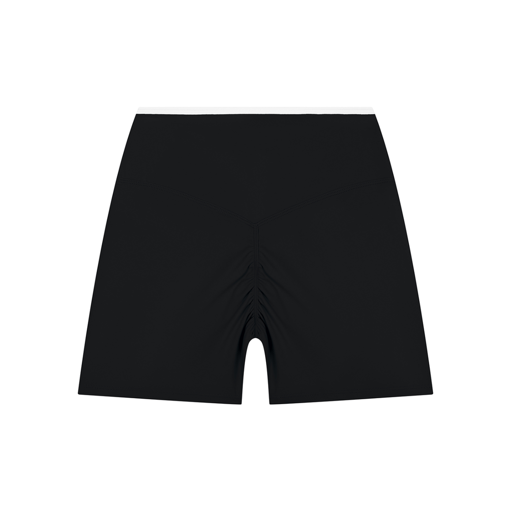 Adrienn Women’s High Rise Color Block Yoga Shorts