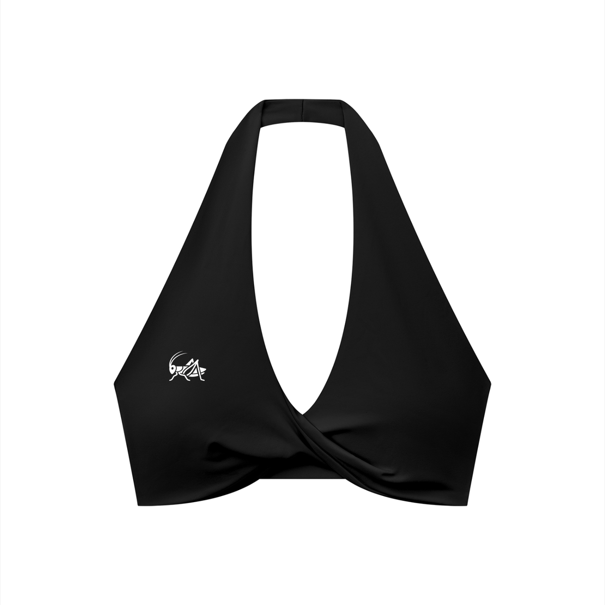 Adrienn Women's Pleated Halter Sports Bra