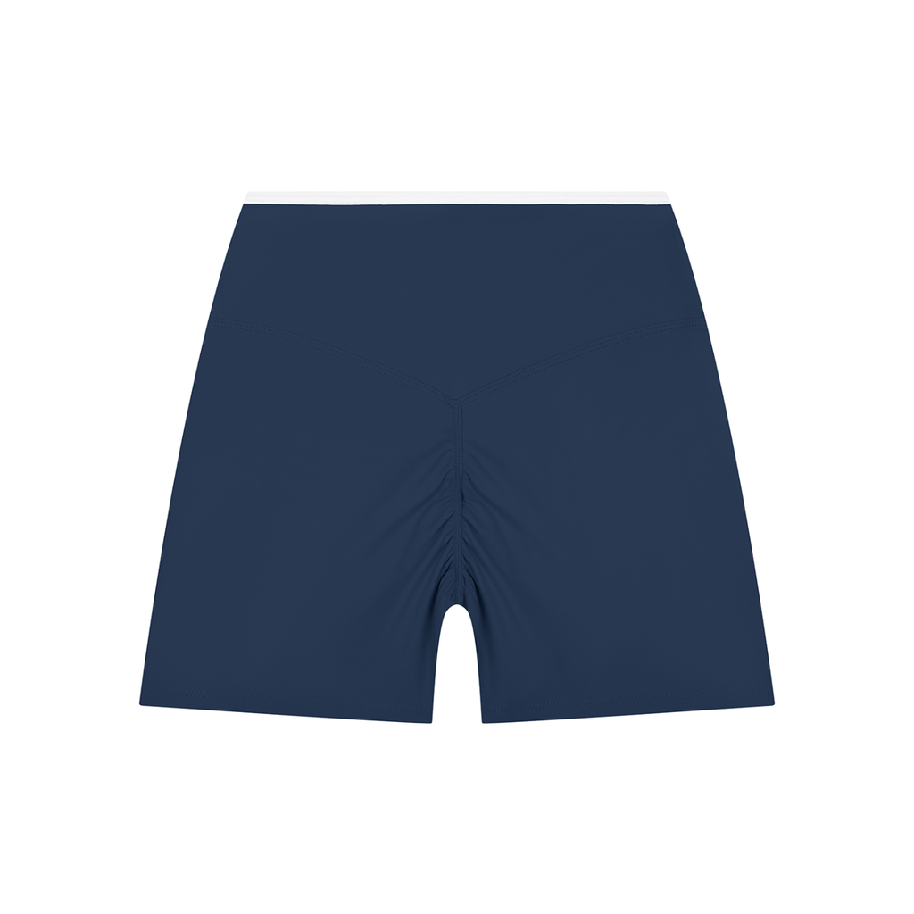 Adrienn Women’s High Rise Color Block Yoga Shorts