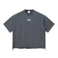 Adrienn Snow Wash Raw-Hem Boxy T-shirt