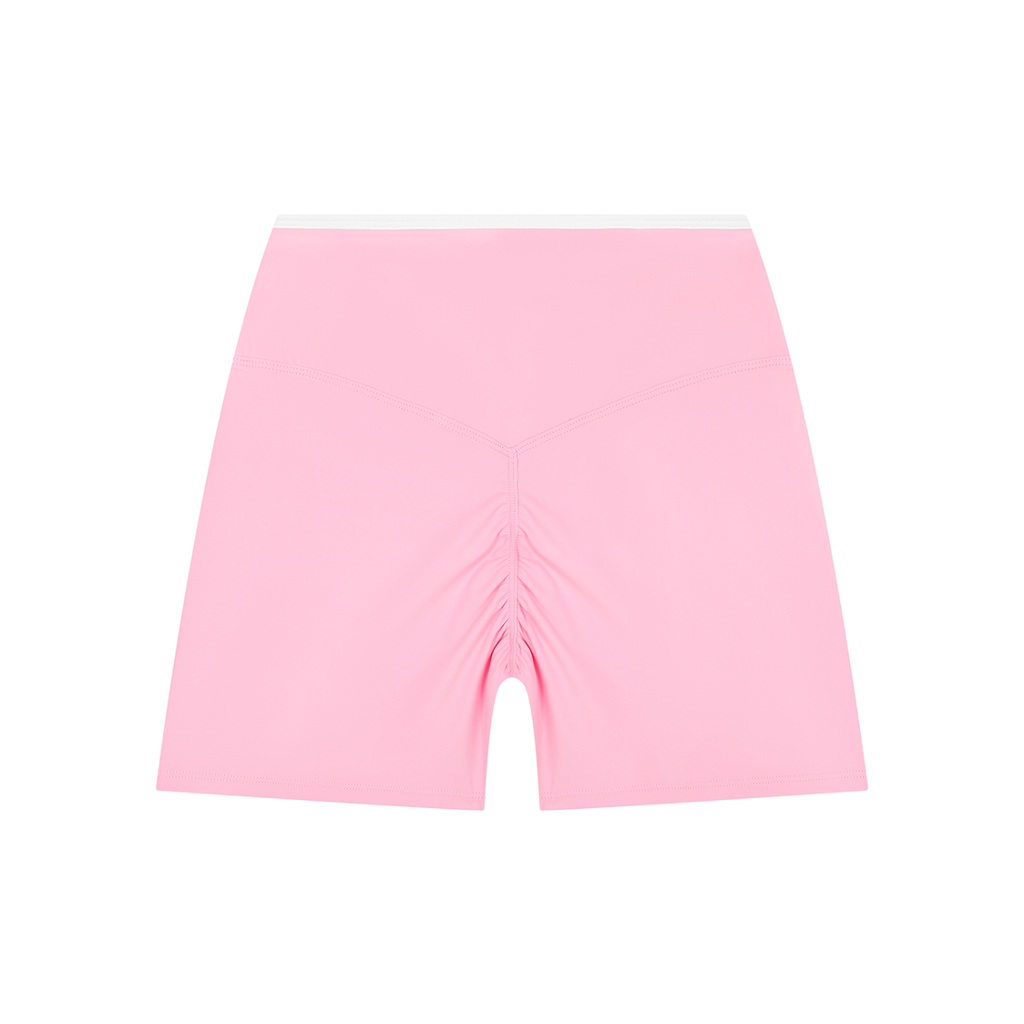 Adrienn Women’s High Rise Color Block Yoga Shorts