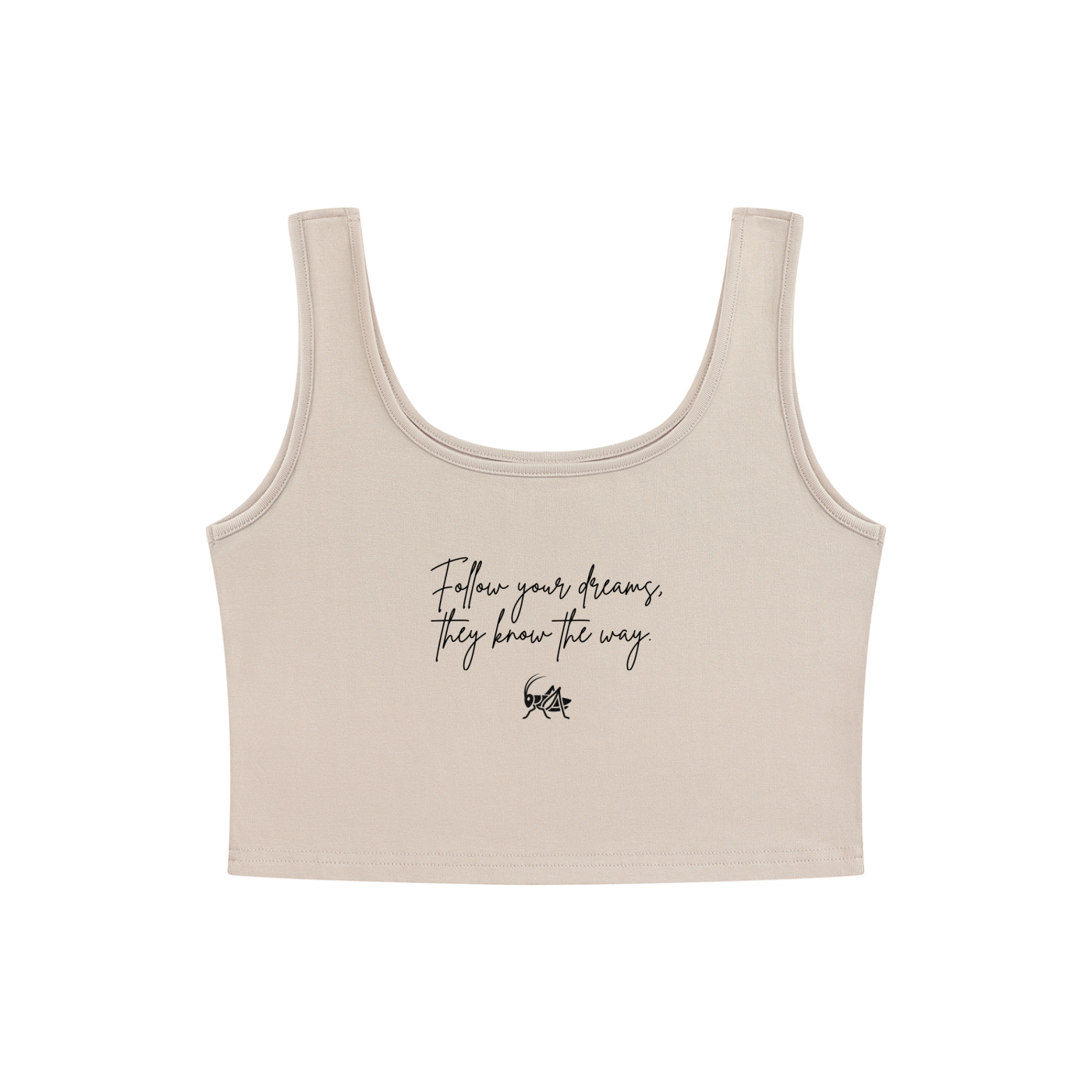 Adrienn "Follow your dreams they know the way"  Women's Cropped Tank Top
