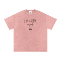 Adrienn Oversized "Life is better in pink" T-Shirt