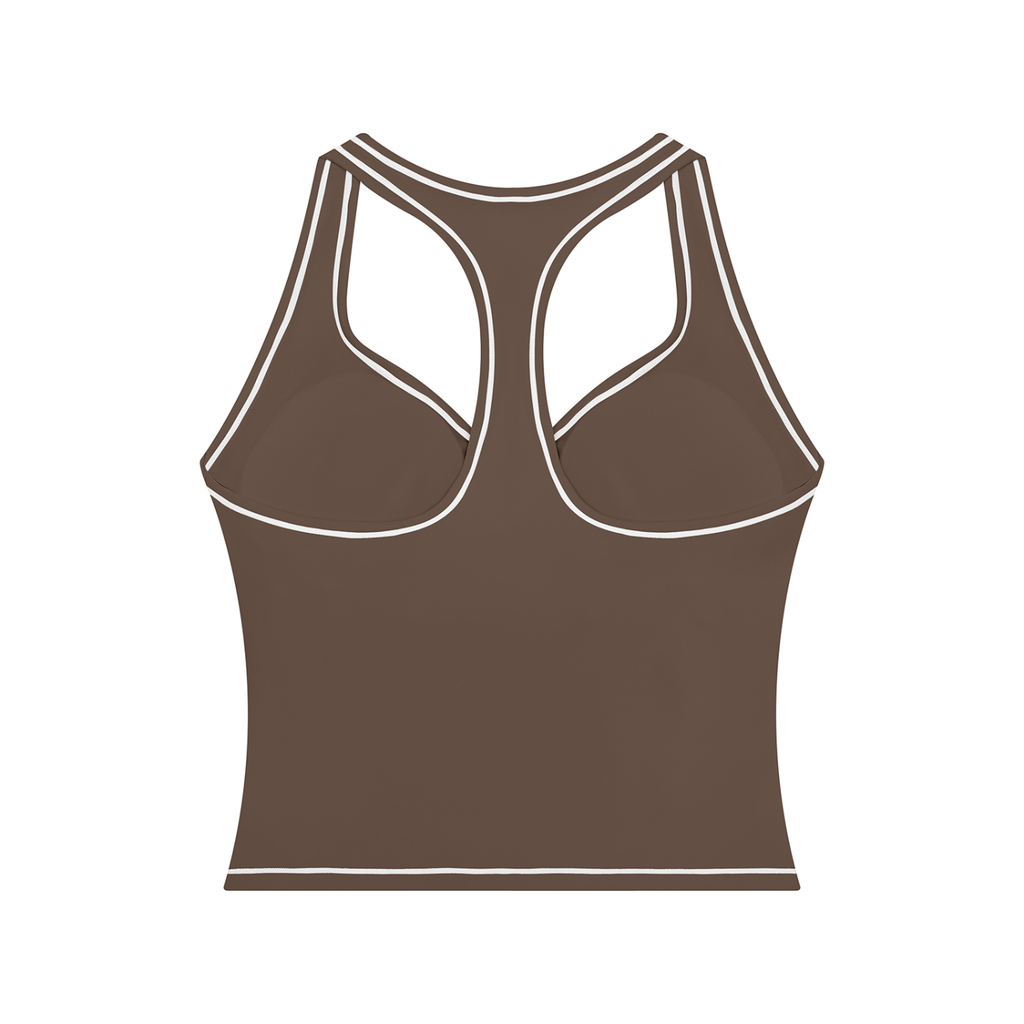 Adrienn Women’s Topstitching Yoga Tank Top
