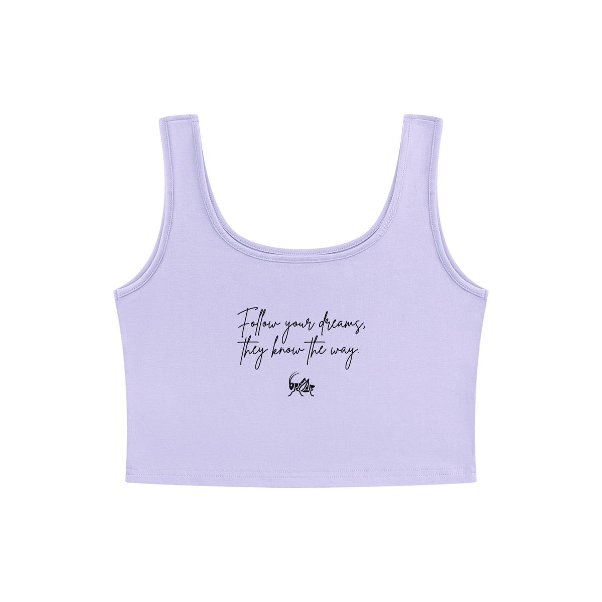 Adrienn "Follow your dreams they know the way" Women's Cropped Tank Top